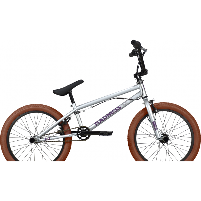 Велосипед STARK MADNESS BMX 3 (2023) серебристый/фиолетовый/кремовый 4670094415002 Велосипед STARK MADNESS BMX 3 (2023) серебристый/фиолетовый/кремовый 4670094415002