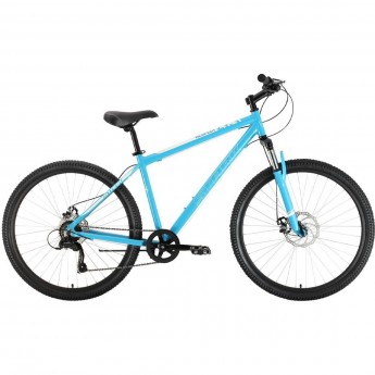 Велосипед STARK RESPECT 27.1 D MICROSHIFT, рама 20", (2022) синий/белый