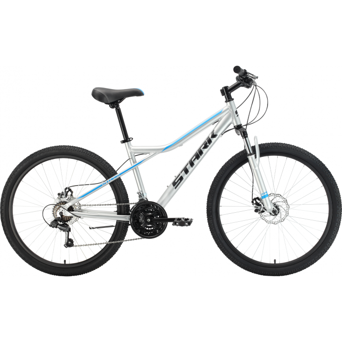 Велосипед STARK SLASH 26.2 D, рама 16", (2022) серый/голубой 4670094406123 Велосипед STARK SLASH 26.2 D, рама 16", (2022) серый/голубой 4670094406123