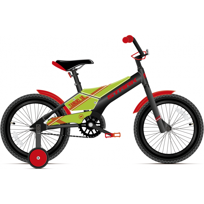 Велосипед STARK TANUKI 18 BOY, (2021) черный/красный 4630088466038 Велосипед STARK TANUKI 18 BOY, (2021) черный/красный 4630088466038