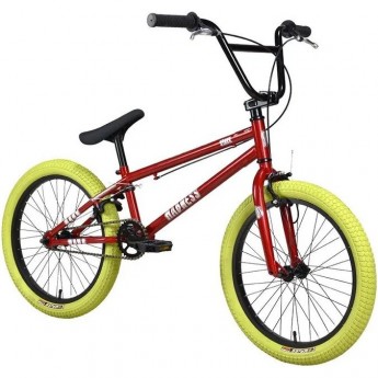 Велосипед STARK'24 MADNESS BMX 1 красный/серебристый/хаки