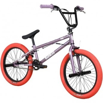 Велосипед STARK'24 MADNESS BMX 2 фиолетово-серый/перламутр/красный
