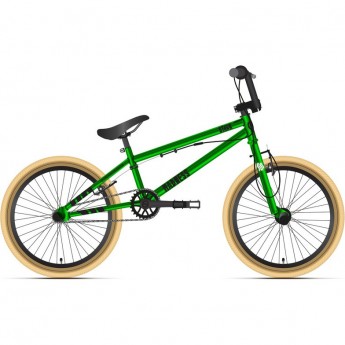 Велосипед STARK'25 MADNESS BMX 2 ярко-зеленый/черный/песочный