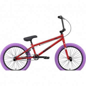 Велосипед STARK'25 MADNESS BMX 5 Cr-Mo красный/черный/фиолетовый